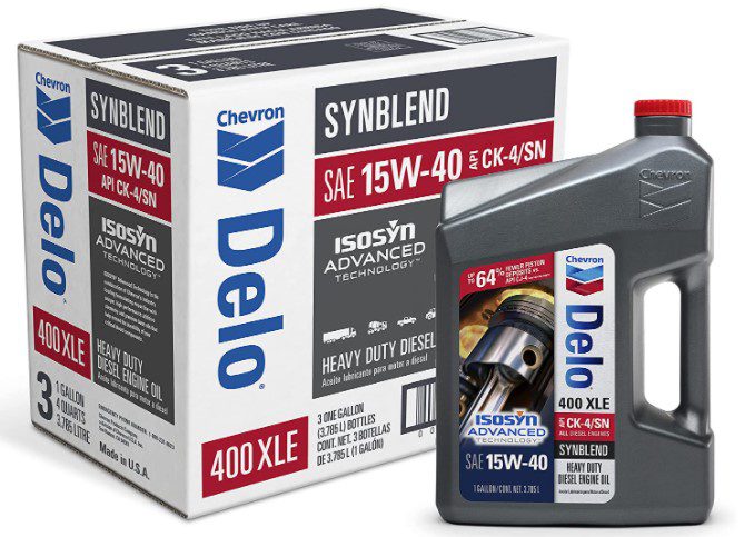 Delo 400 XLE SAE Synblend Synthetic Blend Oil 15W40