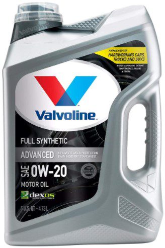 Valvoline Advanced Full Synthetic SAE 0W-20 Motor Oil 